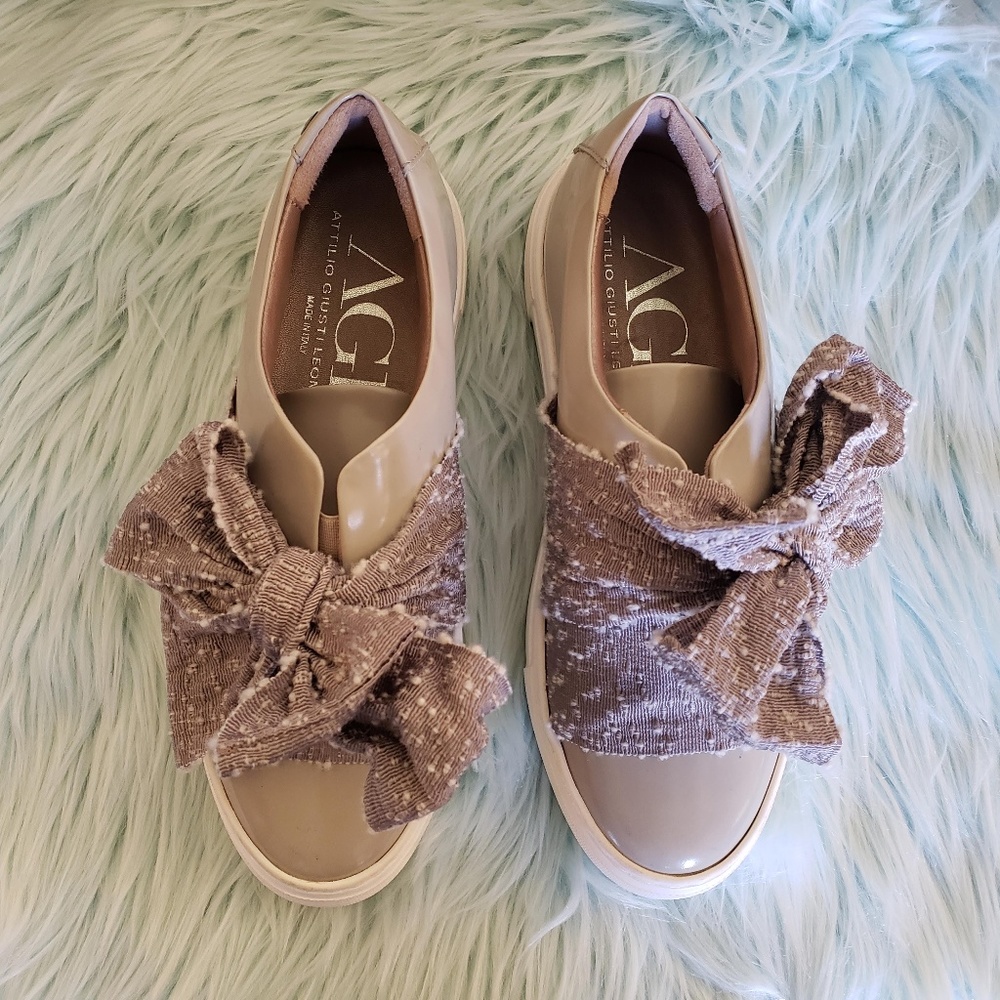 AGL(Attilio Giusti Leombruni) Bow Platform Sneaker